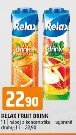 Terno RELAX Fruit drink nabídka