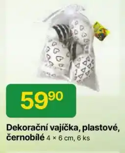 Hruška Dekorační vajíčka, plastové, černobílé nabídka