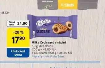 Tesco Milka croissant s náplní nabídka