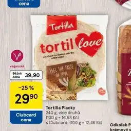 Tesco Tortilla placky nabídka