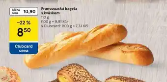 Tesco Francouzská bageta s kváskem nabídka