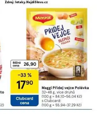 Tesco Maggi přidej vejce polévka nabídka