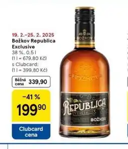 Tesco Božkov republica exclusive nabídka