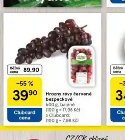 Tesco Hrozny révy červené bezpeckové nabídka