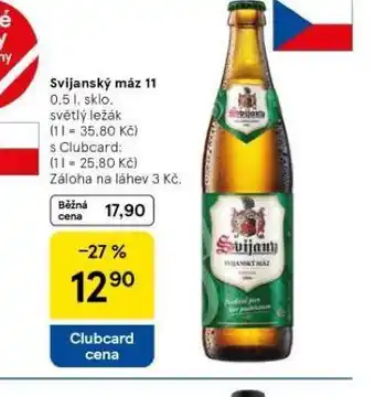 Tesco Pivo svijanský máz 11 nabídka