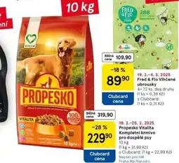 Tesco Propesko vitality kompletní krmivo pro dospělé psy nabídka