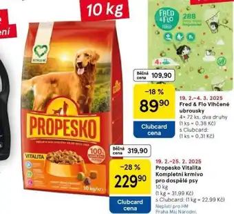 Tesco Propesko vitality kompletní krmivo pro dospělé psy nabídka