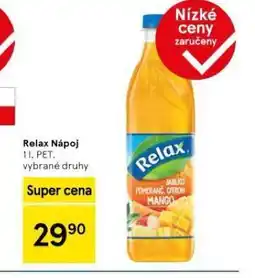 Tesco Relax nápoj nabídka