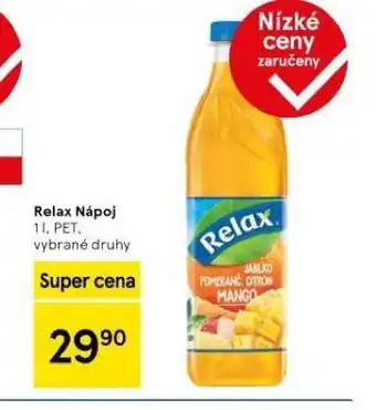 Tesco Relax nápoj nabídka