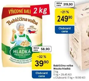 Tesco Mouka hladká nabídka