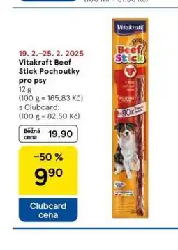 Tesco Vitakraft beef stick pochoutky pro psy nabídka