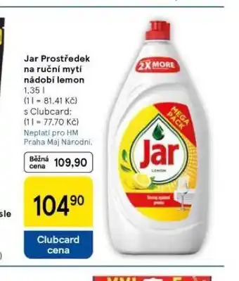 Tesco Jar prostředek na nádobí nabídka