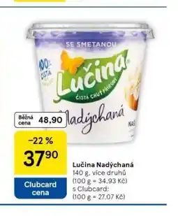 Tesco Lučina nadýchaná nabídka