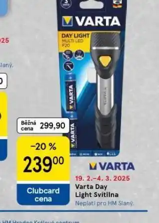 Tesco Varta day light svítilna nabídka