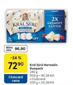 Tesco Král sýrů hermelín nabídka