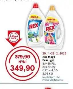 Tesco Rex mega prací gel nabídka