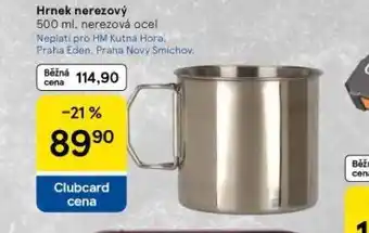 Tesco Hrnek nerezový nabídka