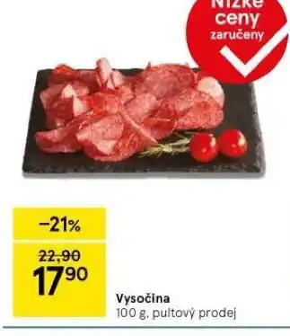 Tesco Vysočina nabídka