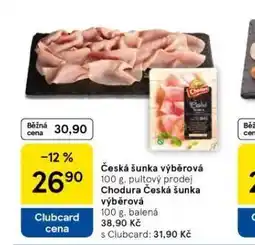 Tesco Česká šunka výběrová nabídka