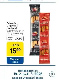 Tesco Bohemia originální hradecké tyčinky dlouhé nabídka