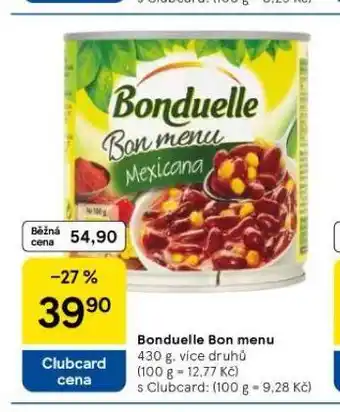 Tesco Bonduelle bon menu nabídka