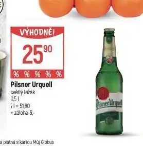 Globus Pivo pilsner urquell nabídka