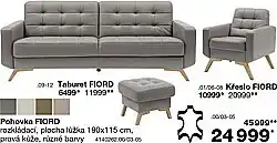 Sconto Kožená pohovka FIORD nabídka