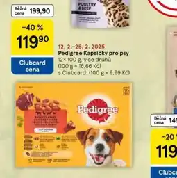 Tesco Pedigree kapsičky pro psy nabídka