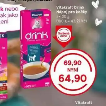 Tesco Vitaktaft drink nápoj pro kočky nabídka