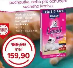 Tesco Vitakraft liquid snack tekutá pochoutka pro kočky nabídka