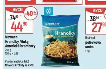 Globus Nowaco hranolky, vlnky, americké brambory nabídka