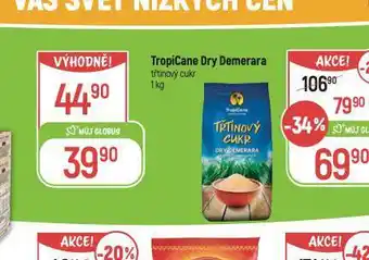 Globus Triópicane dry demerara třtinový cukr nabídka