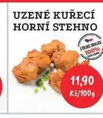 RABBIT řeznictví UZENÉ KUŘECÍ HORNÍ STEHNO 100g nabídka