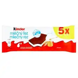 Lidl Kinder Mléčný řez 5 x 28g nabídka