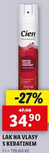 Lidl LAK NA VLASY S KERATINEM, 250 ml nabídka