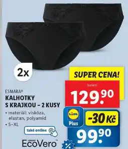 Lidl KALHOTKY S KRAJKOU - 2 KUSY nabídka