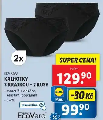 Lidl KALHOTKY S KRAJKOU - 2 KUSY nabídka