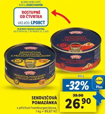 Lidl SENDVIČOVÁ POMAZÁNKA, 300 g nabídka