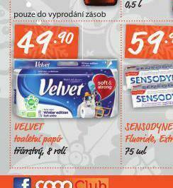 Terno Velvet toaletní papír nabídka