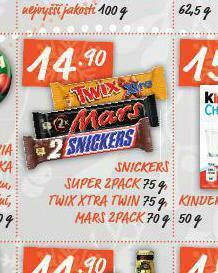 Terno Snickers nabídka