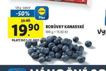 Lidl Borůvky kanadské nabídka