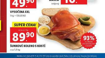 Lidl Šunkové koleno s kostí nabídka