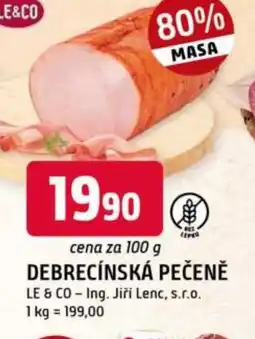 Trefa Debrecínská pečeně nabídka