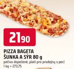 Trefa Pizza bageta šunka a sýr nabídka