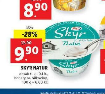 Lidl Skyr natur nabídka
