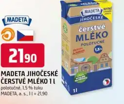 Trefa MADETA Jihočeské čerstvé mléko nabídka