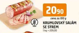 Trefa Krumlovský salám se sýrem nabídka