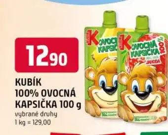 Trefa Kubík 100% ovocná kapsička nabídka