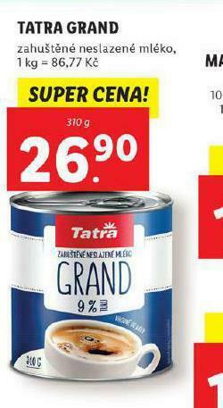 Lidl Tatra grand nabídka