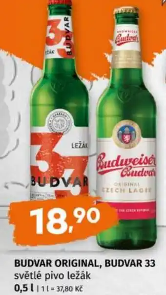 Trefa BUDVAR Original, BUDVAR 33 nabídka